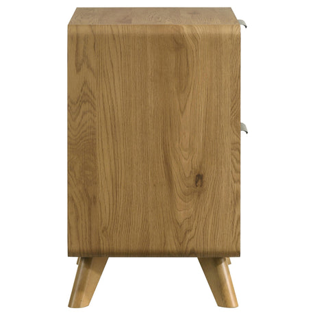 Bennett Light Oak 2-drawer Bedroom Nightstand Bedside Table from Coaster - Luna Furniture