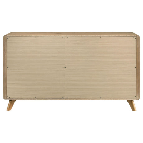 Bennett Light Oak 6-drawer Bedroom Dresser Cabinet from Coaster - Luna Furniture