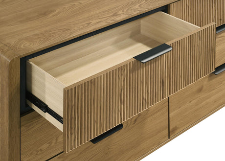 Bennett Light Oak 6-drawer Bedroom Dresser Cabinet from Coaster - Luna Furniture