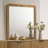Bennett Light Oak Bedroom Dresser Mirror from Coaster - Luna Furniture
