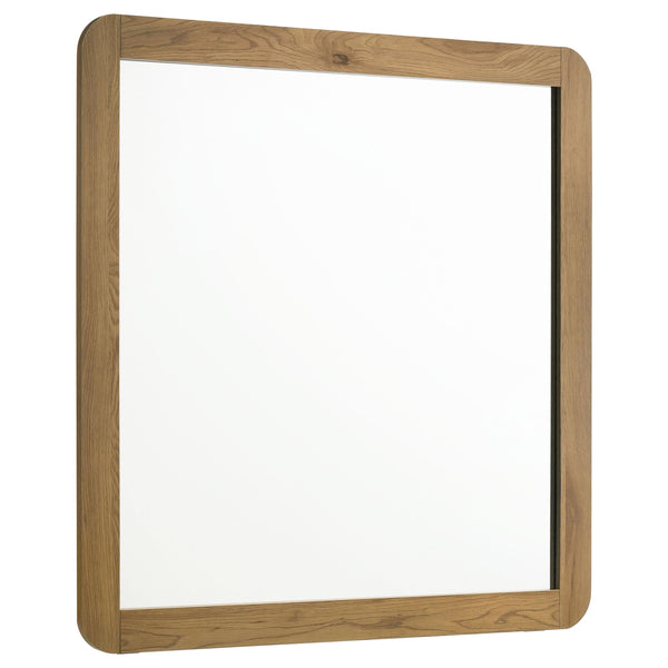 Bennett Light Oak Bedroom Dresser Mirror