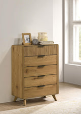 Bennett Light Oak 5-drawer Bedroom Chest of Drawers from Coaster - Luna Furniture