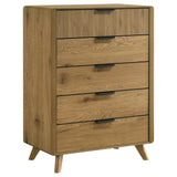 Bennett Light Oak 5-drawer Bedroom Chest of Drawers from Coaster - Luna Furniture