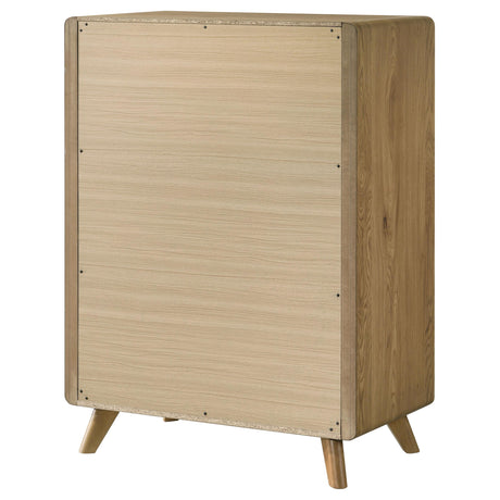 Bennett Light Oak 5-drawer Bedroom Chest of Drawers from Coaster - Luna Furniture