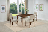 Gregory Beige/Brown Dining Side Chair, Set of 2 from Crown Mark - Luna Furniture