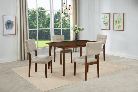 Gregory Beige/Brown Dining Set from Crown Mark - Luna Furniture