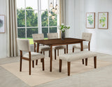 Gregory Beige/Brown Dining Set from Crown Mark - Luna Furniture