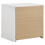 Ines Gray and White High Gloss 5-Piece Eastern King Bedroom Set from Coaster - Luna Furniture
