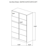 Ines Gray and White High Gloss 5-Piece Eastern King Bedroom Set from Coaster - Luna Furniture