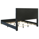 Ines Navy and White High Gloss 4-Piece Eastern King Bedroom Set from Coaster - Luna Furniture