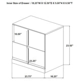 Ines Navy and White High Gloss 4-Piece Eastern King Bedroom Set from Coaster - Luna Furniture