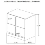 Ines Navy and White High Gloss 5-Piece Eastern King Bedroom Set from Coaster - Luna Furniture