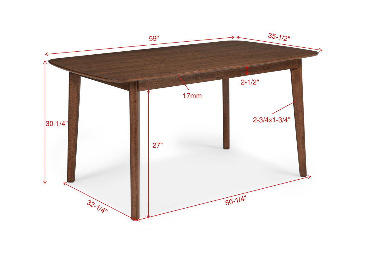 Gregory Brown Dining Table from Crown Mark - Luna Furniture