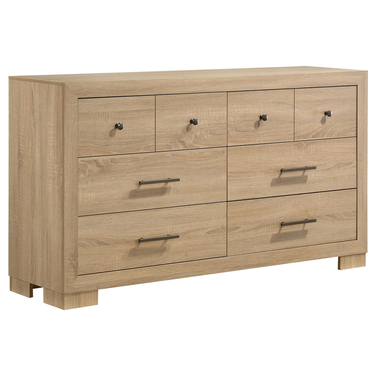Arielle Light Oak 4-Piece Eastern King Bedroom Set from Coaster - Luna Furniture