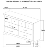 Arielle Light Oak 5-Piece Eastern King Bedroom Set from Coaster - Luna Furniture
