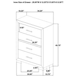 Arielle Light Oak 5-Piece Eastern King Bedroom Set from Coaster - Luna Furniture
