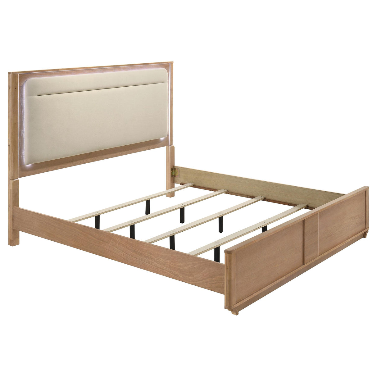 Leanne Light Oak 5-piece Eastern King Bedroom Set from Coaster - Luna Furniture