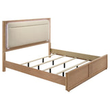 Leanne Light Oak 5-piece Eastern King Bedroom Set from Coaster - Luna Furniture