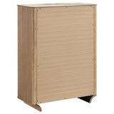 Leanne Light Oak 5-piece Queen Bedroom Set from Coaster - Luna Furniture