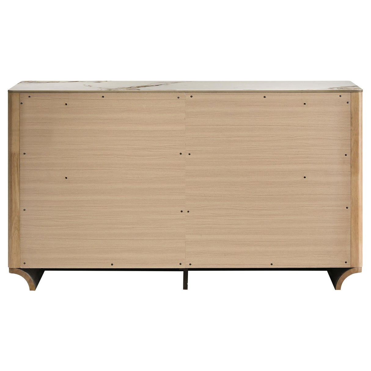 Leanne Light Oak 6-drawer from Coaster - Luna Furniture