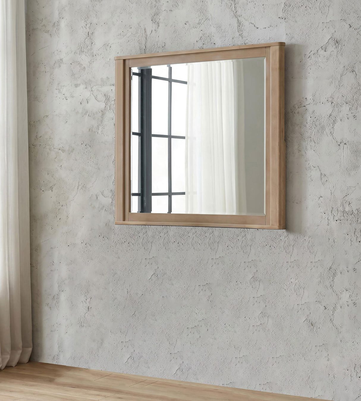 Leanne Light Oak Dresser Mirror from Coaster - Luna Furniture