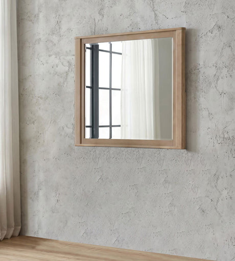 Leanne Light Oak Dresser Mirror from Coaster - Luna Furniture