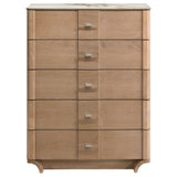 Leanne Light Oak 5-drawer Sinter Stone Top Chest of Drawers from Coaster - Luna Furniture