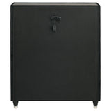 Ravenne Black 5-drawer Velvet Upholstered LED Chest of Drawers from Coaster - Luna Furniture
