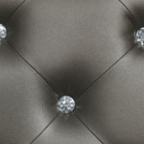 Gunnison Silver Metallic Eastern King Panel Bed with LED Lighting from Coaster - Luna Furniture
