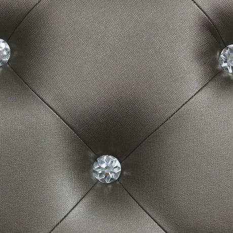 Gunnison Silver Metallic Eastern King Panel Bed with LED Lighting from Coaster - Luna Furniture