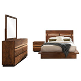 Winslow Walnut and Coffee Bean 4-Piece Queen Bedroom Set from Coaster - Luna Furniture