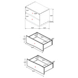 Winslow Smokey Walnut 5-Piece Queen Storage Bedroom Set from Coaster - Luna Furniture