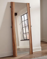 Winslow Smokey Walnut and Coffee Bean Standing Mirror from Coaster - Luna Furniture