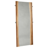Winslow Smokey Walnut and Coffee Bean Standing Mirror from Coaster - Luna Furniture