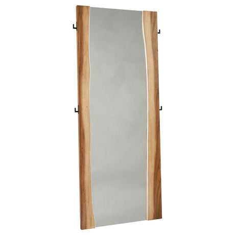 Winslow Smokey Walnut and Coffee Bean Standing Mirror from Coaster - Luna Furniture
