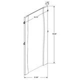 Winslow Smokey Walnut and Coffee Bean Standing Mirror from Coaster - Luna Furniture