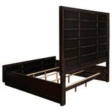 Winslow Smokey Walnut 4-Piece Eastern King Storage Bedroom Set from Coaster - Luna Furniture