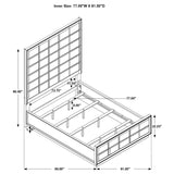 Winslow Smokey Walnut 4-Piece Eastern King Storage Bedroom Set from Coaster - Luna Furniture