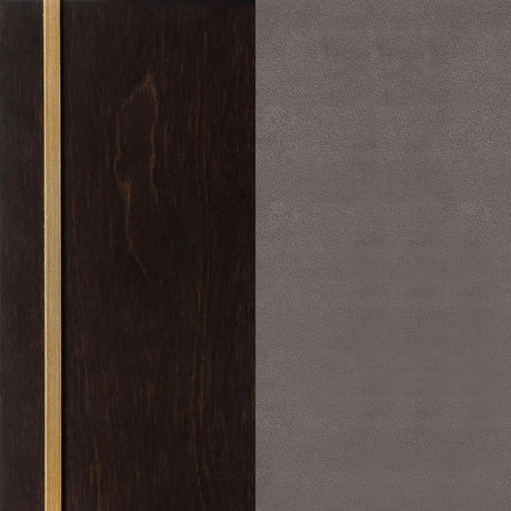 Durango Gray and Smoked Peppercorn Upholstered Queen Bed from Coaster - Luna Furniture