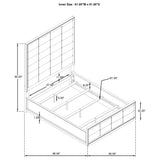 Durango Washed Oak 4-Piece Queen Bedroom Set from Coaster - Luna Furniture