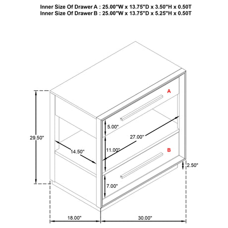 Durango Washed Oak 4-Piece Queen Bedroom Set from Coaster - Luna Furniture