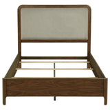 Maderia Walnut 57-inch Upholstered Queen Panel Bed from Coaster - Luna Furniture