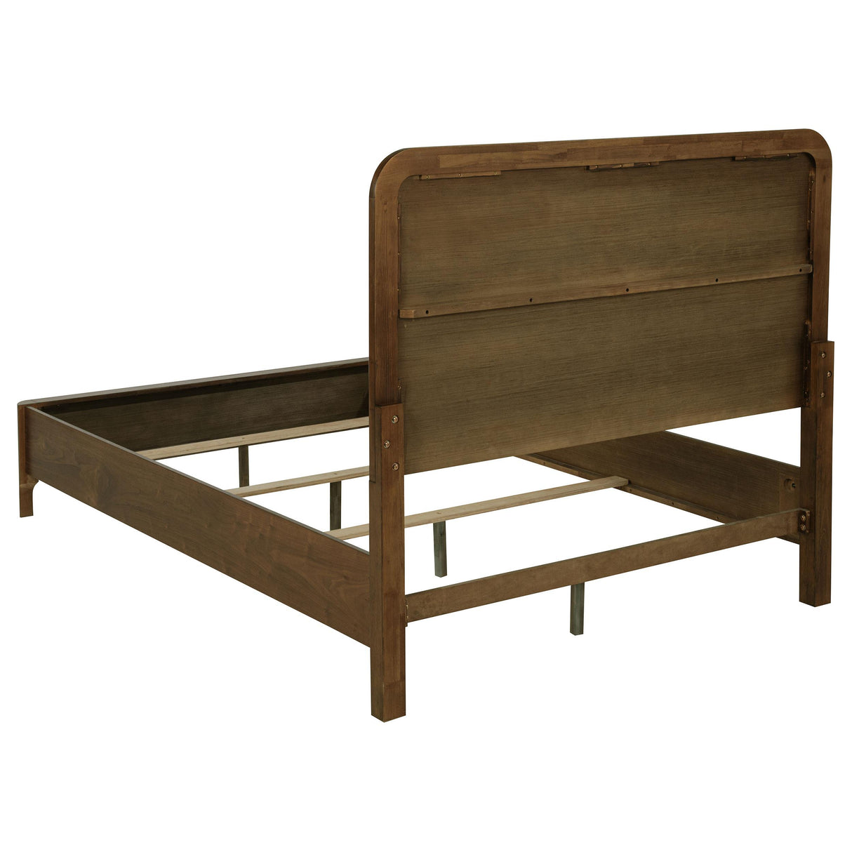 Maderia Walnut 57-inch Upholstered Queen Panel Bed from Coaster - Luna Furniture