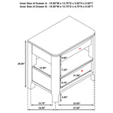 Maderia Walnut 5-Piece Eastern King Bedroom Set from Coaster - Luna Furniture