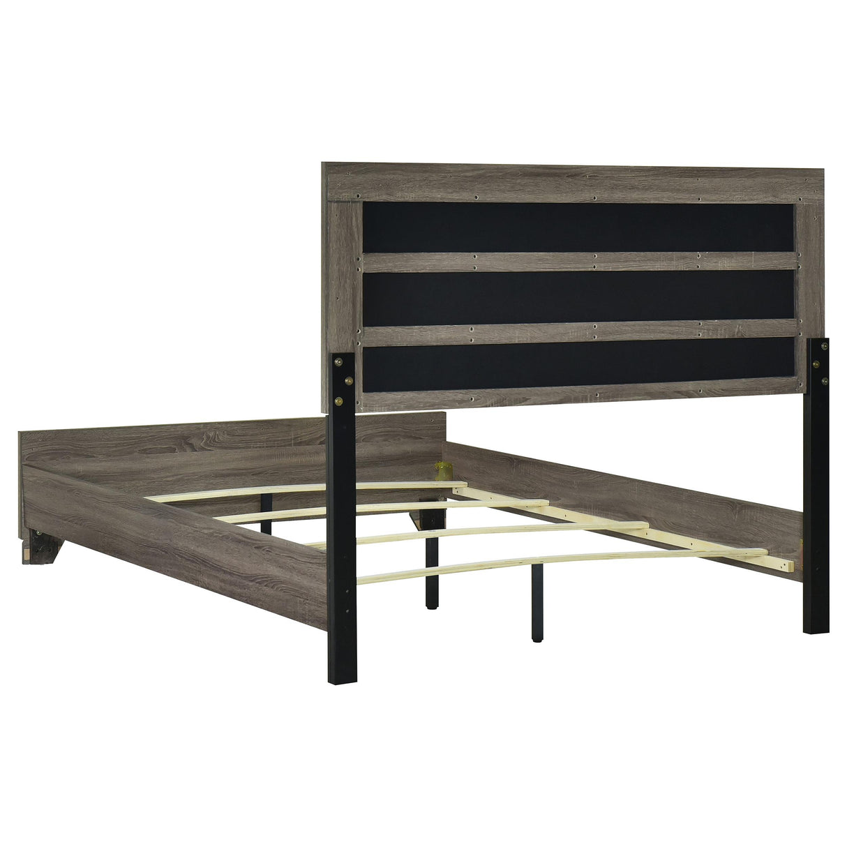 Wright Brown Oak 5-Piece Eastern King Bedroom Set from Coaster - Luna Furniture