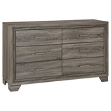 Wright Brown Oak 5-Piece Eastern King Bedroom Set from Coaster - Luna Furniture