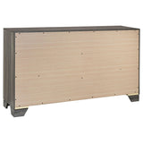 Wright Brown Oak 5-Piece Eastern King Bedroom Set from Coaster - Luna Furniture