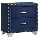 Hillcrest White and Dark Rum 4-Piece California King Bedroom Set from Coaster - Luna Furniture