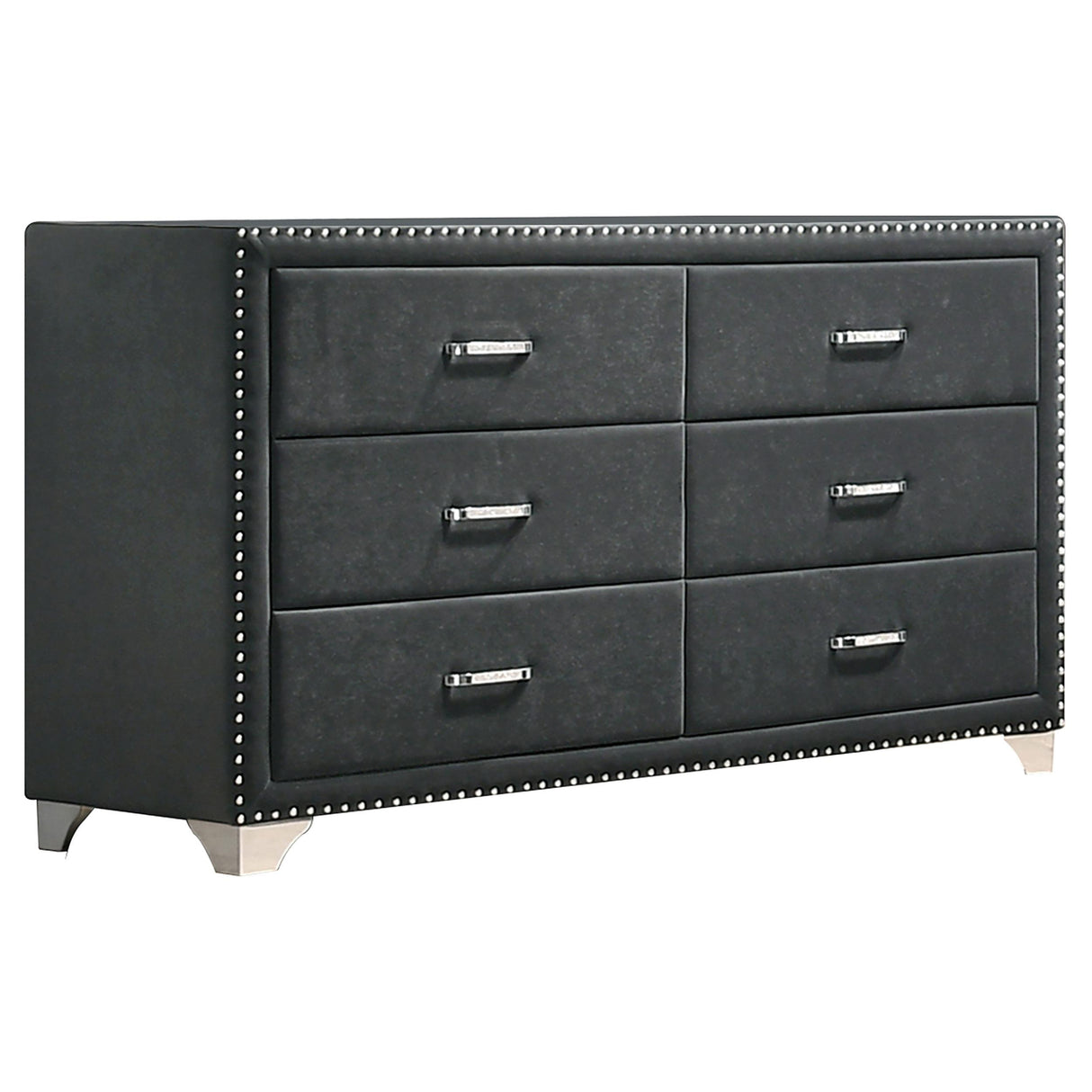 Melody Gray 4-Piece California Queen Bedroom Set from Coaster - Luna Furniture