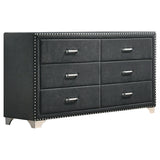 Melody Gray 4-Piece California Queen Bedroom Set from Coaster - Luna Furniture